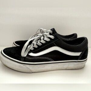 VANS Black Suede and Canvas Sneakers